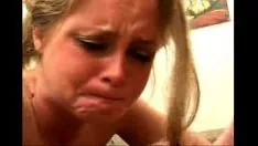 Play The blonde who cries that she doesn't want to be fucked in the ass