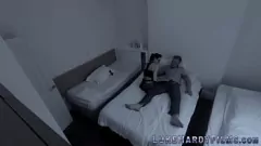 Play Inked Up British Babe with Glasses Gives Hardcore Blowjob on Spy Cam