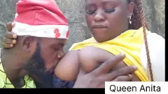 تشغيل BBW Queen Anita تحصل على BBC مفاجأة لعيد الميلاد في المزرعة
